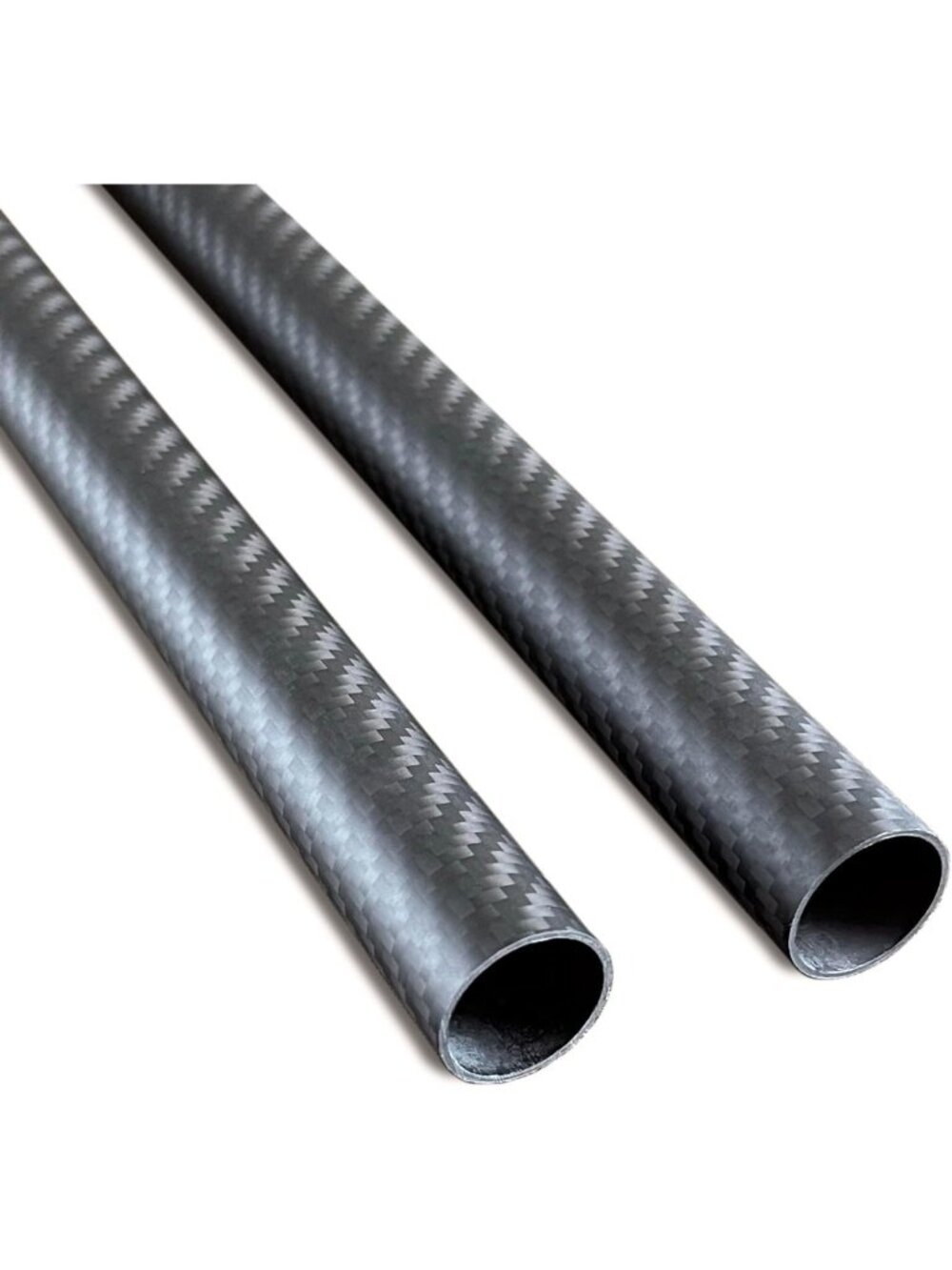 2pcs Carbon Fiber Tubes 22mm x 20mm x 420mm - Lightweight, Durable, Matte Finish